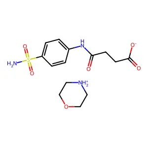 morpholin-4-ium4-oxo-4-(4-sulfamoylanilino)butanoate structure