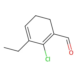 1,3-cyclohexadiene-1-carboxaldehyde, 2-chloro-3-ethyl- structure