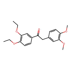1-(3,4-diethoxyphenyl)-2-(3,4-dimethoxyphenyl)ethanone structure