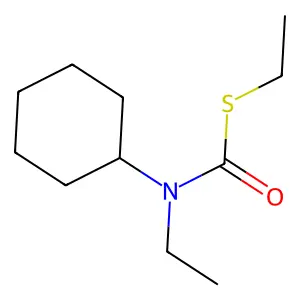 S-ethyl N-cyclohexyl-N-ethylcarbamothioate structure