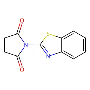 1-(1,3-benzothiazol-2-yl)pyrrolidine-2,5-dione structure