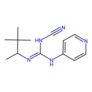 Pinacidil anhydrous structure