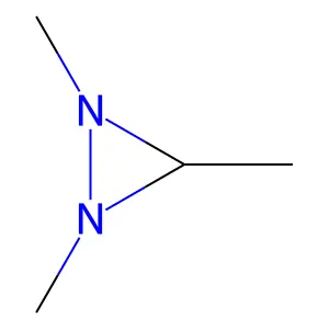 1,2,3-Trimethyldiaziridine structure
