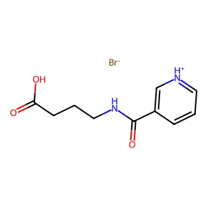 N-Nicotinoyl-gamma-aminobutyric acid hydrobromide structure