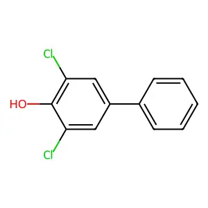 2,6-dichloro-4-phenylphenol structure