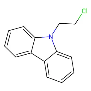 9-(2-chloroethyl)-9H-carbazole structure