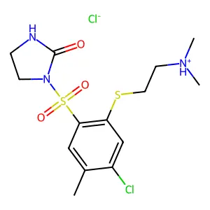 Compound C14H21Cl2N3O3S2 structure
