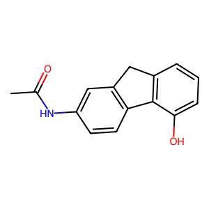 N-(5-hydroxy-9H-fluoren-2-yl)acetamide structure