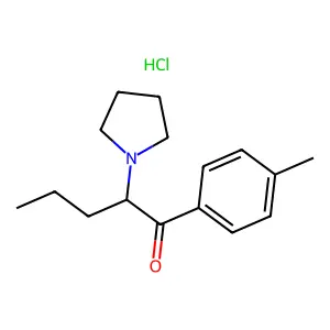 PYROVALERONE HYDROCHLORIDE structure