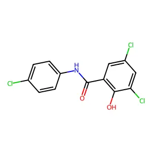 Trichlorosalicylanilide structure