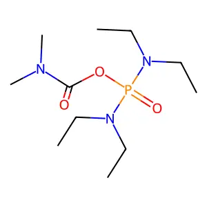 bis(diethylamino)phosphoryl N,N-dimethylcarbamate structure