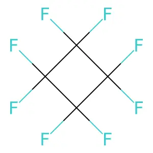 Octafluorocyclobutane structure