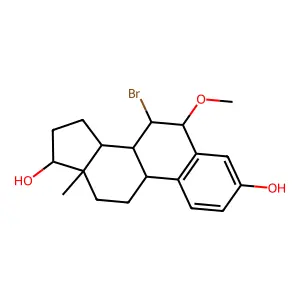 Compound C19H25BrO3 structure