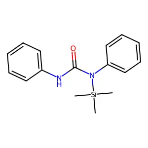 Urea, N,N'-diphenyl-N-(trimethylsilyl)- structure