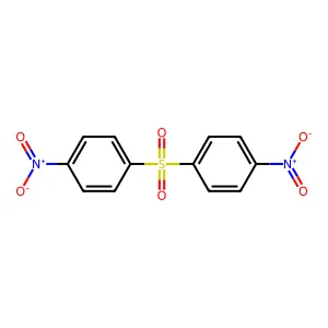 Bis(4-nitrophenyl) sulphone structure