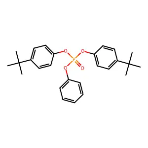 Bis(p-tert-butylphenyl) phenyl phosphate structure