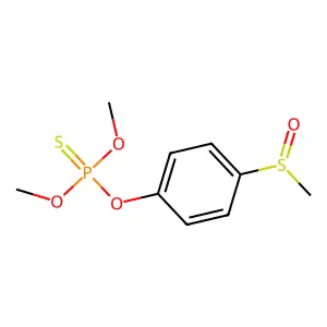 dimethoxy-(4-methylsulfinylphenoxy)-sulfanylidene-lambda5-phosphane structure