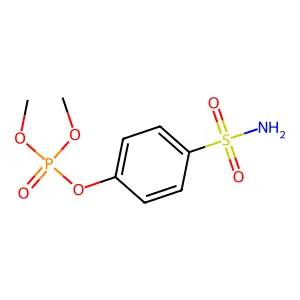 dimethyl (4-sulfamoylphenyl) phosphate structure