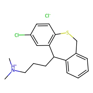 Dibenz(b,e)thiepin, 6,11-dihydro-2-chloro-11-(3-(dimethylamino)propyl)-, hydrochloride structure