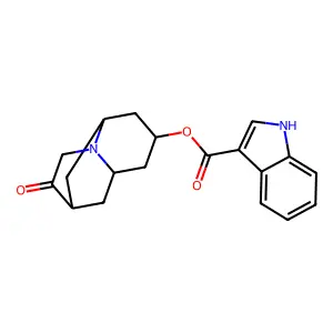 (10-oxo-8-azatricyclo[5.3.1.03,8]undecan-5-yl) 1H-indole-3-carboxylate structure