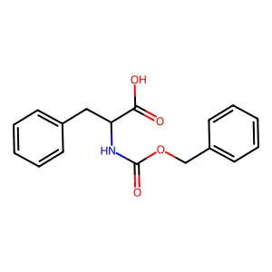 (2S)-3-phenyl-2-(phenylmethoxycarbonylamino)propanoic acid structure