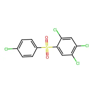 1,2,4-trichloro-5-(4-chlorophenyl)sulfonylbenzene structure