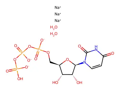[5-(2,4-dioxo(1,3-dihydropyrimidinyl))-3,4-dihydroxyoxolan-2-yl]methyl hydroge n (phosphonooxy)(hydroxyphosphoryl) phosphate structure