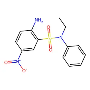 Benzenesulfonamide, 2-amino-N-ethyl-5-nitro-N-phenyl- structure