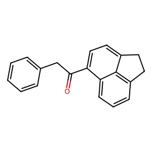1-(1,2-dihydroacenaphthylen-5-yl)-2-phenylethanone structure