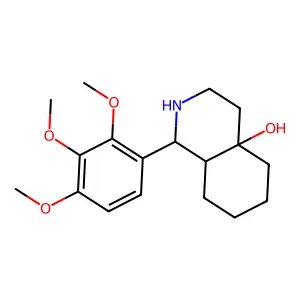 1-(2,3,4-Trimethoxyphenyl)octahydroisoquinolin-4a(2H)-ol structure