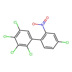 1,2,3,4-tetrachloro-5-(4-chloro-2-nitrophenyl)benzene structure