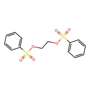 1,2-Ethanediol, 1,2-dibenzenesulfonate structure