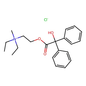 Benzilyloxyethyldiethylmethylammonium chloride structure