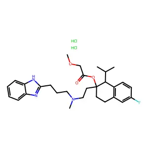 Mibefradil dihydrochloride structure