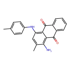 1-amino-2-methyl-4-(4-methylanilino)anthracene-9,10-dione structure