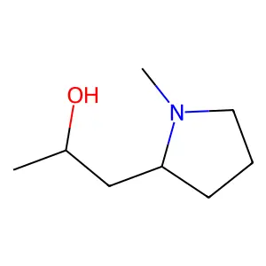 1-(1-methylpyrrolidin-2-yl)propan-2-ol structure