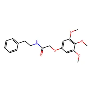 N-(2-Phenylethyl)-2-(3,4,5-trimethoxyphenoxy)acetamide structure