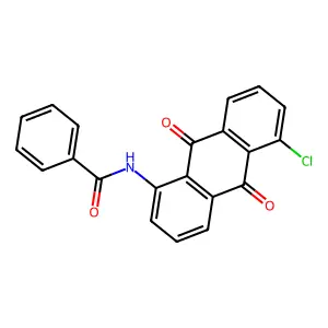 Benzamide, N-(5-chloro-9,10-dihydro-9,10-dioxo-1-anthracenyl)- structure