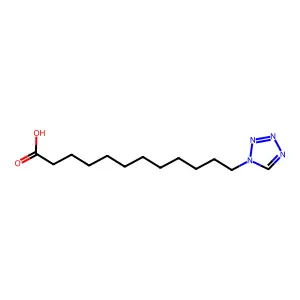 12-(tetrazol-1-yl)dodecanoic acid structure