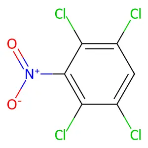 1,2,4,5-tetrachloro-3-nitrobenzene structure