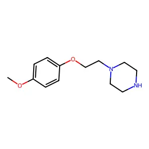 1-[2-(4-methoxyphenoxy)ethyl]piperazine structure