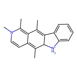 1,2,5,11-tetramethyl-5a,6-dihydropyrido[4,3-b]carbazol-6-ium structure