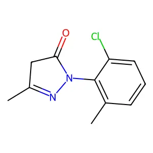 2-(2-Chloro-6-methylphenyl)-2,4-dihydro-5-methyl-3H-pyrazol-3-one structure