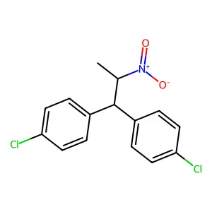1-chloro-4-[1-(4-chlorophenyl)-2-nitropropyl]benzene structure