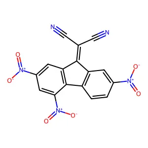 (2,4,7-Trinitrofluoren-9-ylidene)malonitrile structure