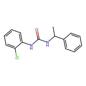 1-(2-chlorophenyl)-3-(1-phenylethyl)urea structure