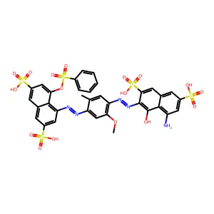 Compound C34H27N5O17S5 structure