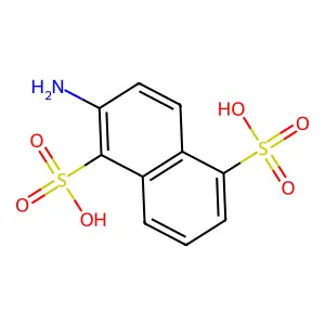 2-Amino-1,5-naphthalenedisulfonic acid structure
