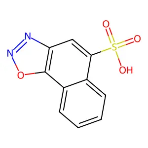benzo[g][1,2,3]benzoxadiazole-5-sulfonic acid structure