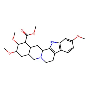 methyl (1R,15S,17S,18R,19S,20S)-6,17,18-trimethoxy-1,3,11,12,14,15,16,17,18,19,20,21-dodecahydroyohimban-19-carboxylate structure